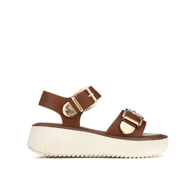 SANDALIA DE PLATAFORMA RAQUEL MIEL