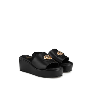 SANDALIA CUÑA ROMINA NEGRO